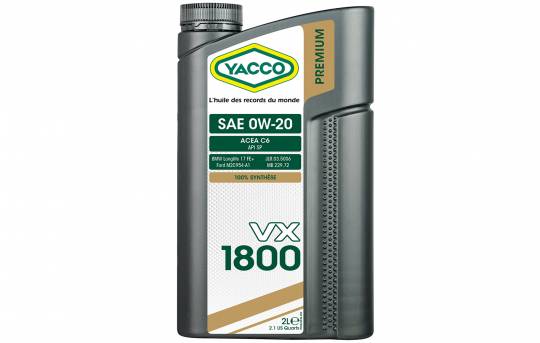 New product : VX 1800 SAE 0W20, New product : VX 1800 SAE 0W20