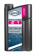 Semi synthetic Sailing / Yachting Yacco OUTBOARD 500 4T SAE 25W40