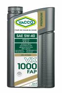 Synthetic 100% Automobile Yacco VX 1000 FAP SAE 5W40