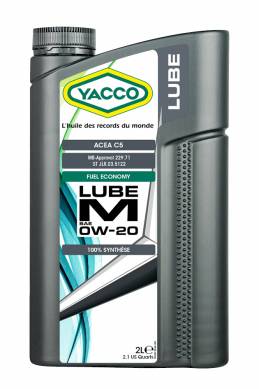 Synthetic 100% Automobile LUBE M SAE 0W20