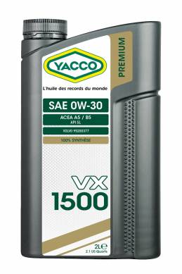 Synthetic 100% Automobile VX 1500 SAE 0W30
