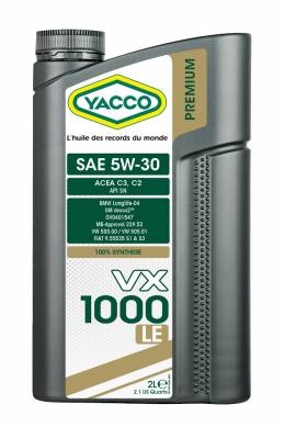 Synthetic 100% Automobile VX 1000 LE SAE 5W30