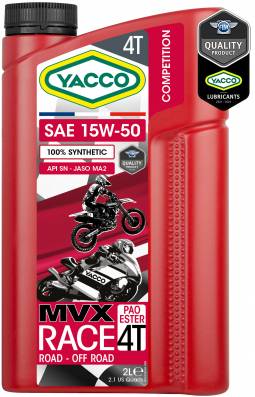 100% synthèse Moto / Quad / Karting MVX RACE 4T 15W50