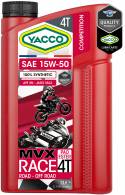 100% synthèse Moto / Quad / Karting Yacco MVX RACE 4T 15W50