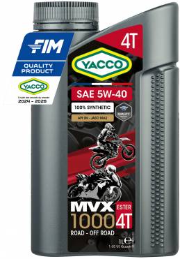 Synthetic 100% Moto / quad / Karting MVX 1000 4T SAE 5W40