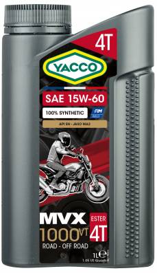 100% synthèse Moto / Quad / Karting MVX 1000 4T VT 15W60